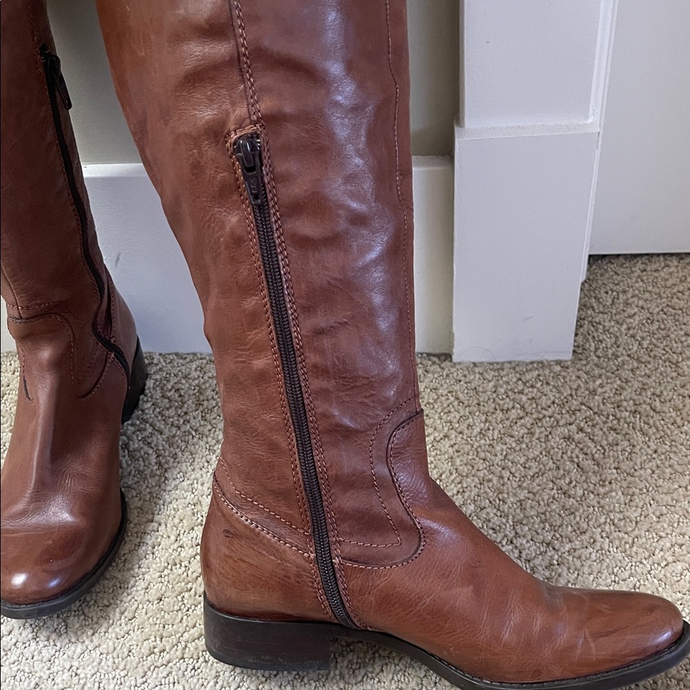 Brown Leather Riding Boots - Picture 5 of 6